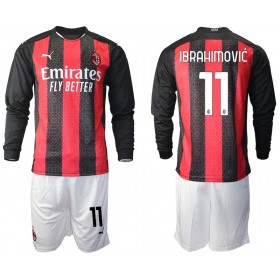 Completo Calcio AC Milan Zlatan Ibrahimovic 11 Bambino Divisa Prima 2020/2021 ML